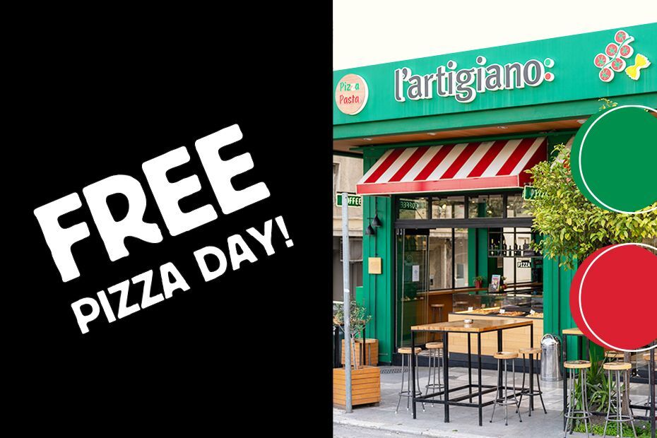l’artigiano: Περισσότερες από 5.140 Free Pizza ο απολογισμός του Free Pizza Day!