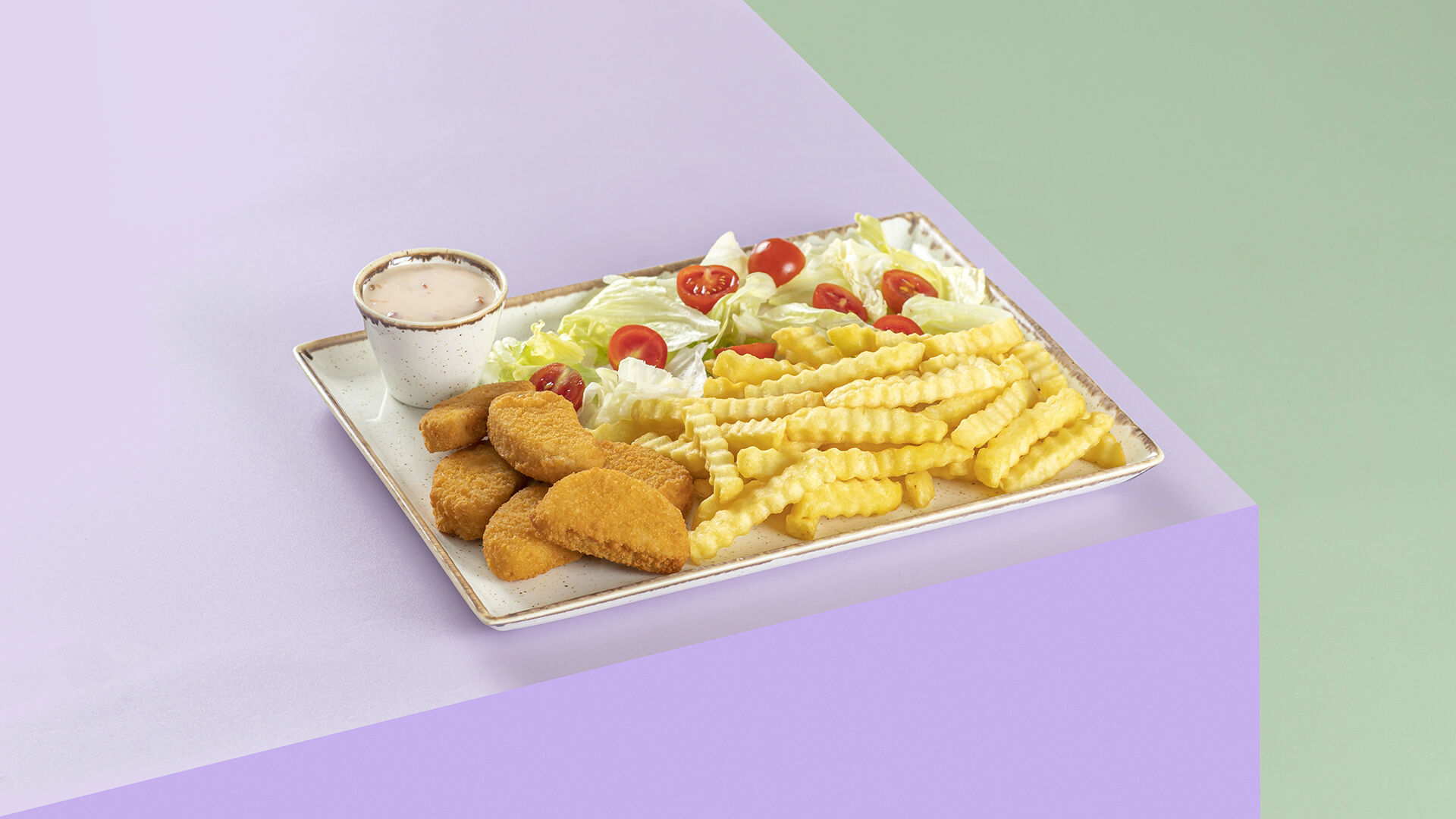 Meat-free Nuggets Meal