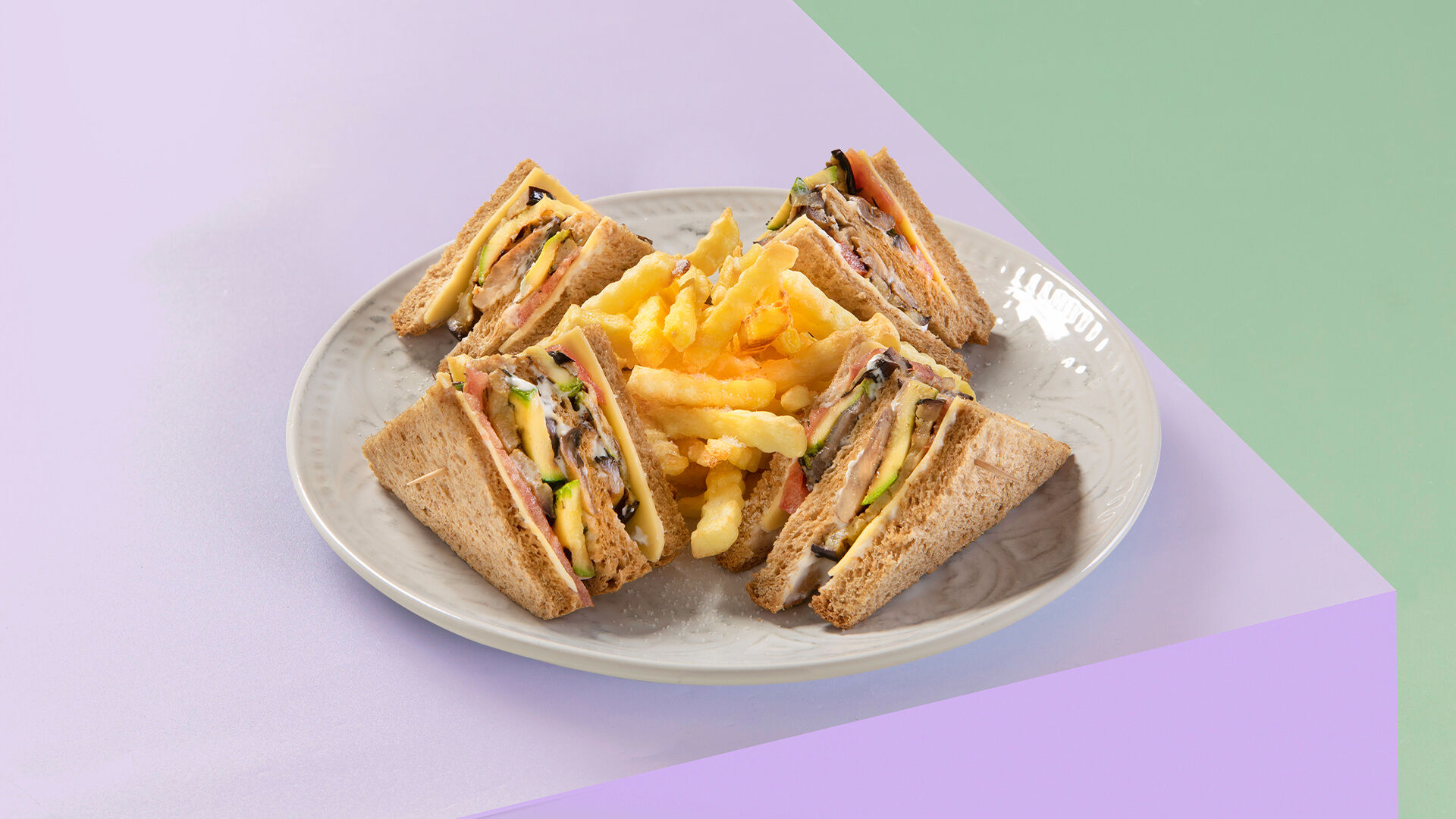 Club Sandwich Λαχανικών